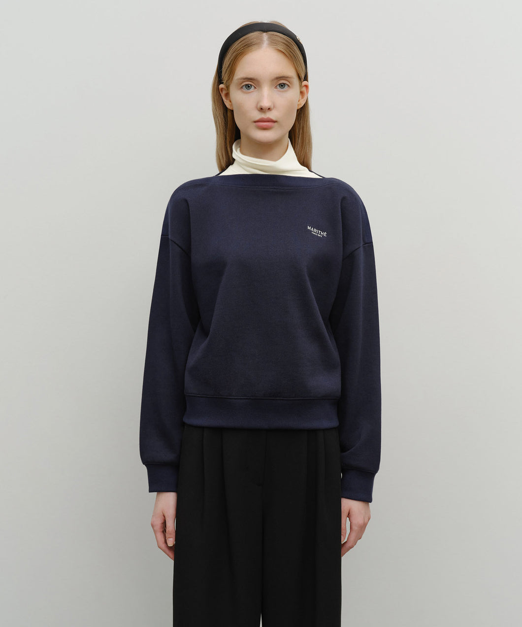 [韩国] Marithe 105 女生宽松卫衣 (小标)