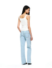 Load image into Gallery viewer, [韩国] Verish Cotton Rib Square Neck Bra Top
