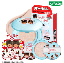 Load image into Gallery viewer, [韩国] Amuse x Monchhichi 轻盈柔雾气垫
