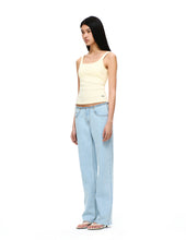 Load image into Gallery viewer, [韩国] Verish Cotton Rib Square Neck Bra Top
