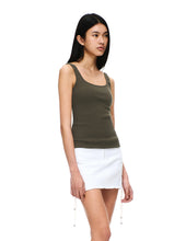 Load image into Gallery viewer, [韩国] Verish Cotton Rib Square Neck Bra Top

