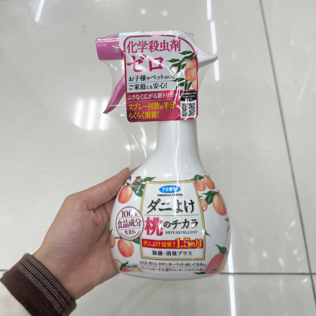 [日本] Fumakilla 桃子除螨喷雾