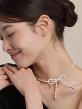 Load image into Gallery viewer, [韩国] HAESOOL 25 珍珠蝴蝶结项链
