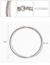 Load image into Gallery viewer, [韩国] HAESOOL 26 灰白双层珍珠项链
