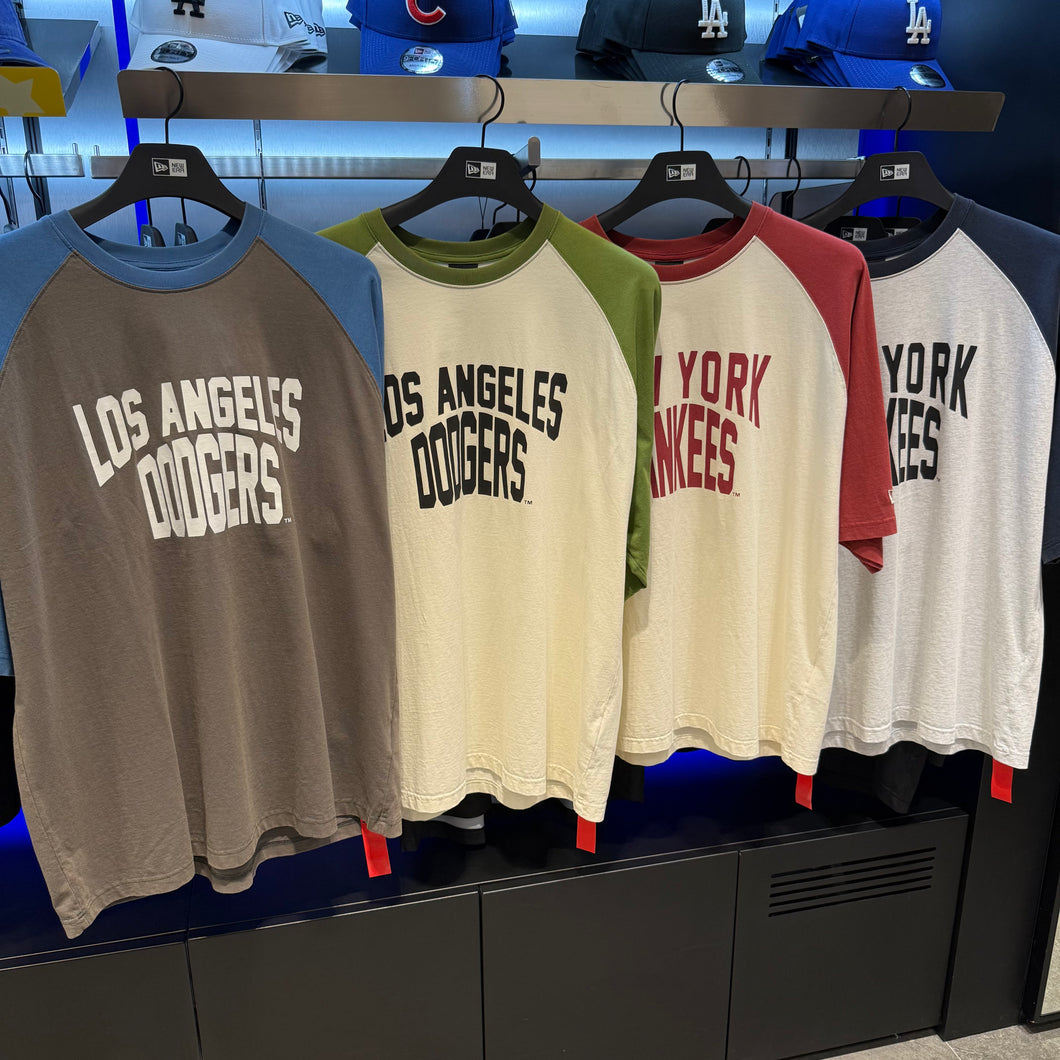 [韩国] New Era 24 字体撞色短袖 - Dodgers