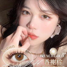 Load image into Gallery viewer, [Olens] 日抛 10pcs French Gold 3con
