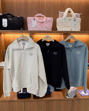 Load image into Gallery viewer, [韩国] Marithe 128 男女同款经典LOGO半拉链卫衣
